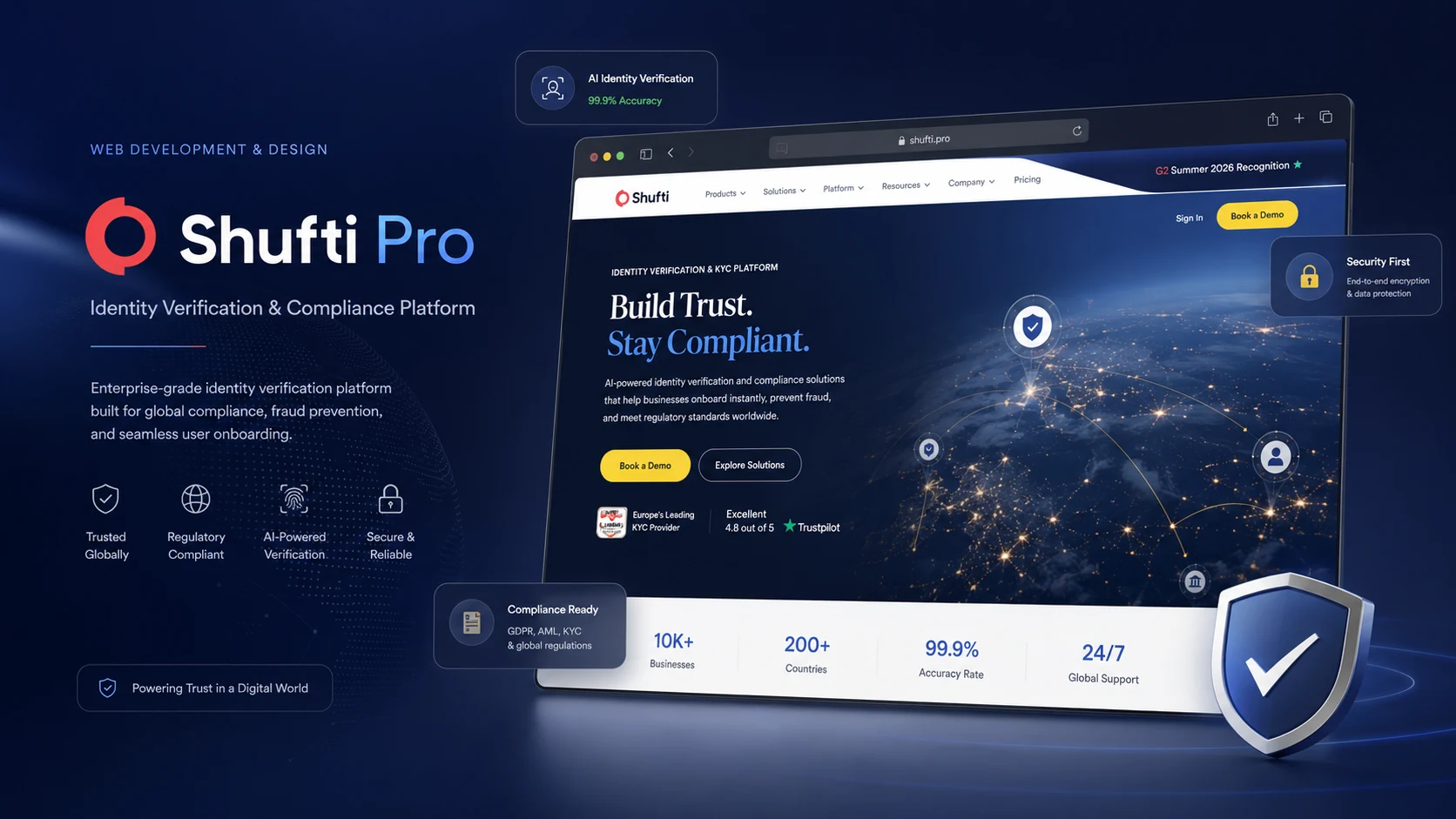 Shufti Pro website preview